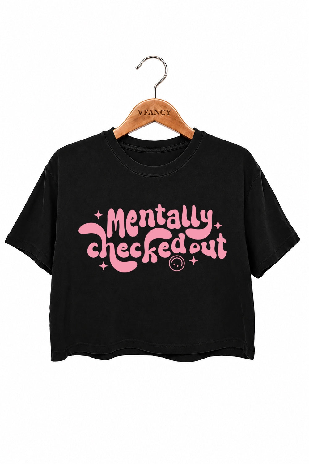 Mentally checked out crop top