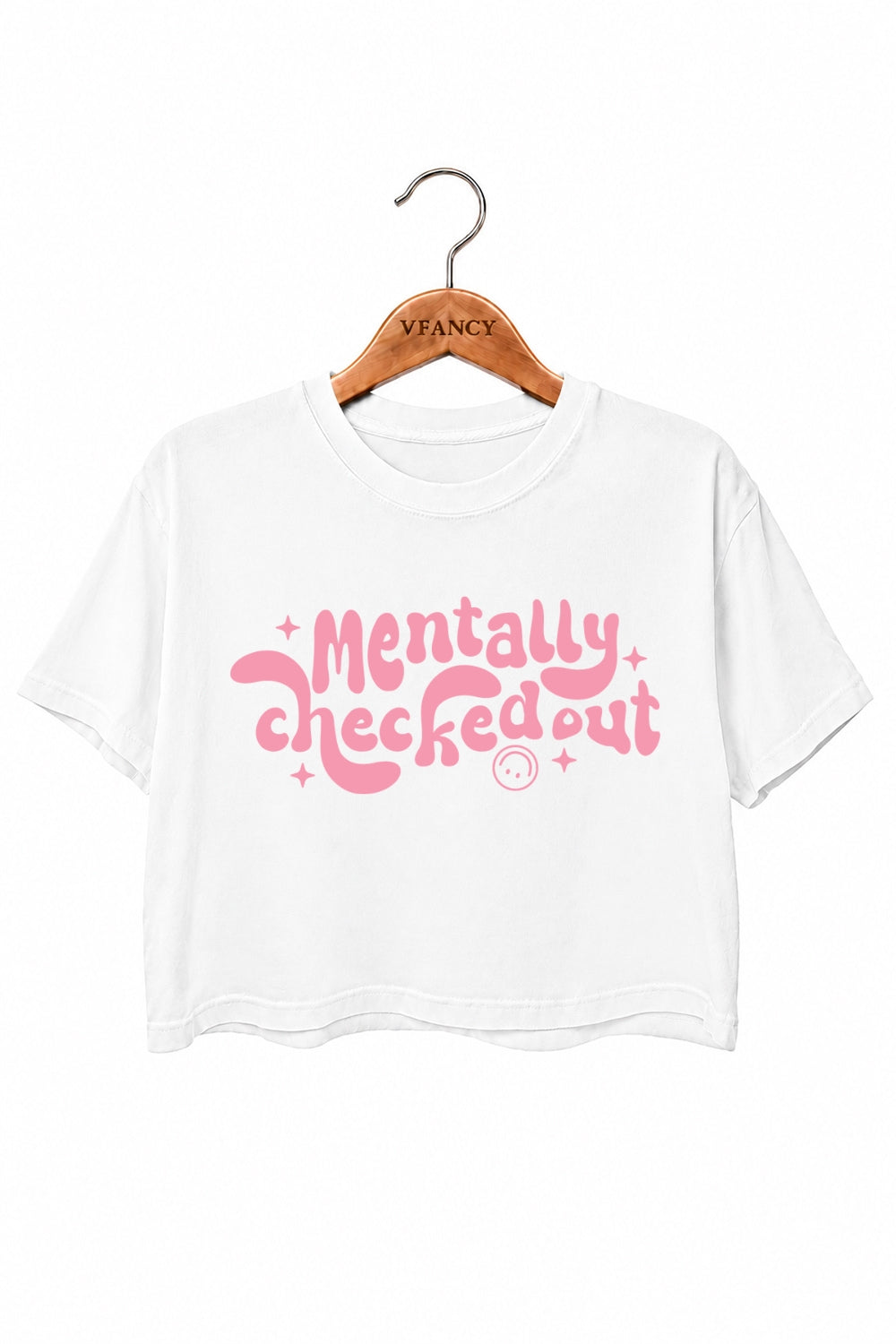 Mentally checked out crop top