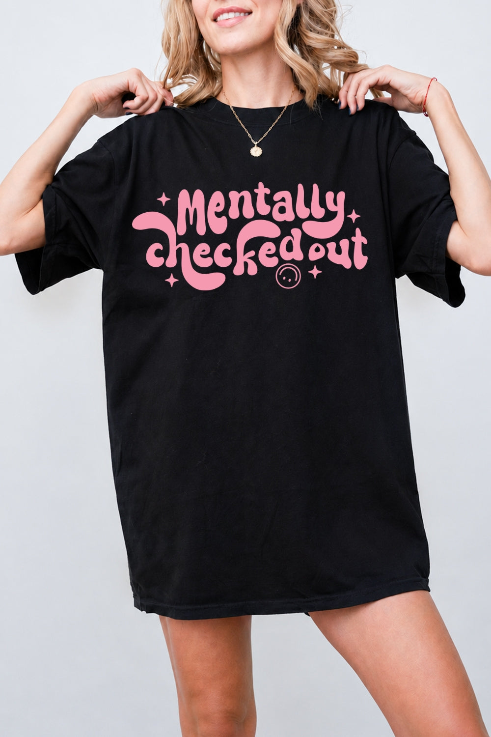 Mentally checked out tee