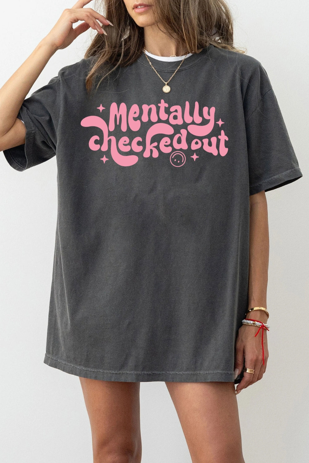 Mentally checked out tee