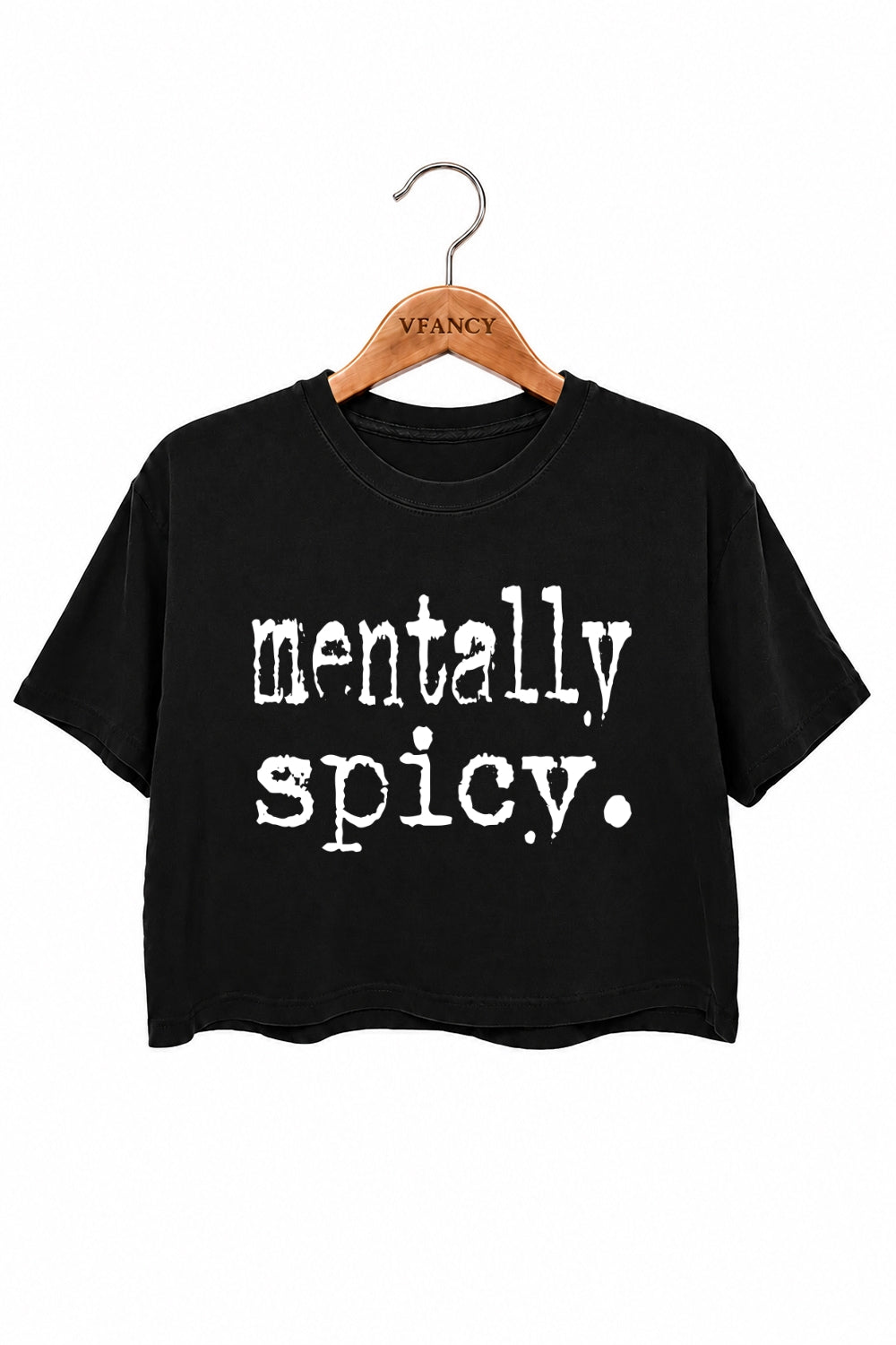 Mentally spicy crop top