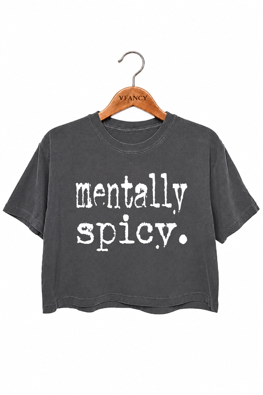 Mentally spicy crop top