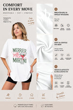 Merrier with martni christmas tee
