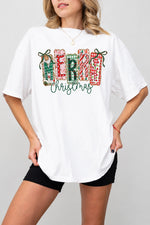 Merry christmas bows tee