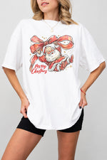 Merry christmas cute santa tee