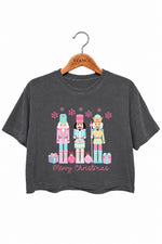 Merry christmas nutcracker crop top