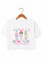 Merry christmas nutcracker crop top