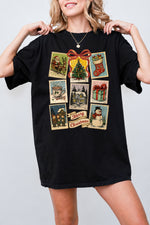 Merry christmas stamps tee