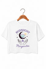Midnight margaritas drinking crop top