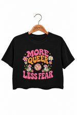 More queer less fear cute crop top