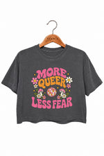 More queer less fear cute crop top