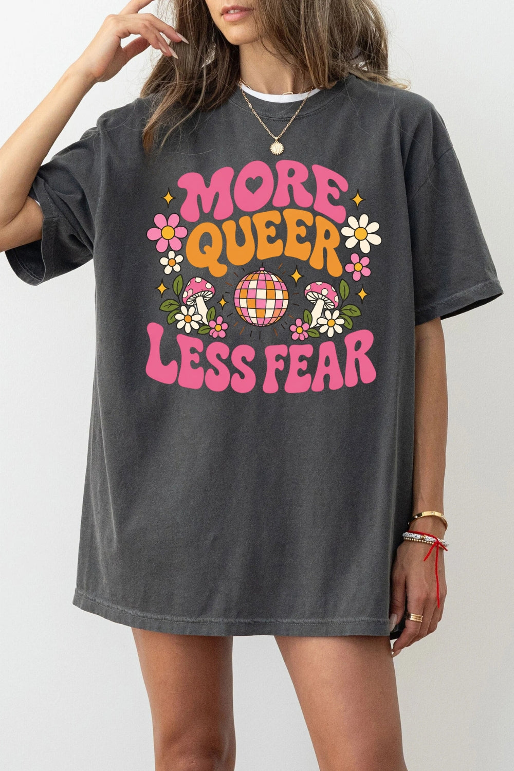 More queer less fear cute tee
