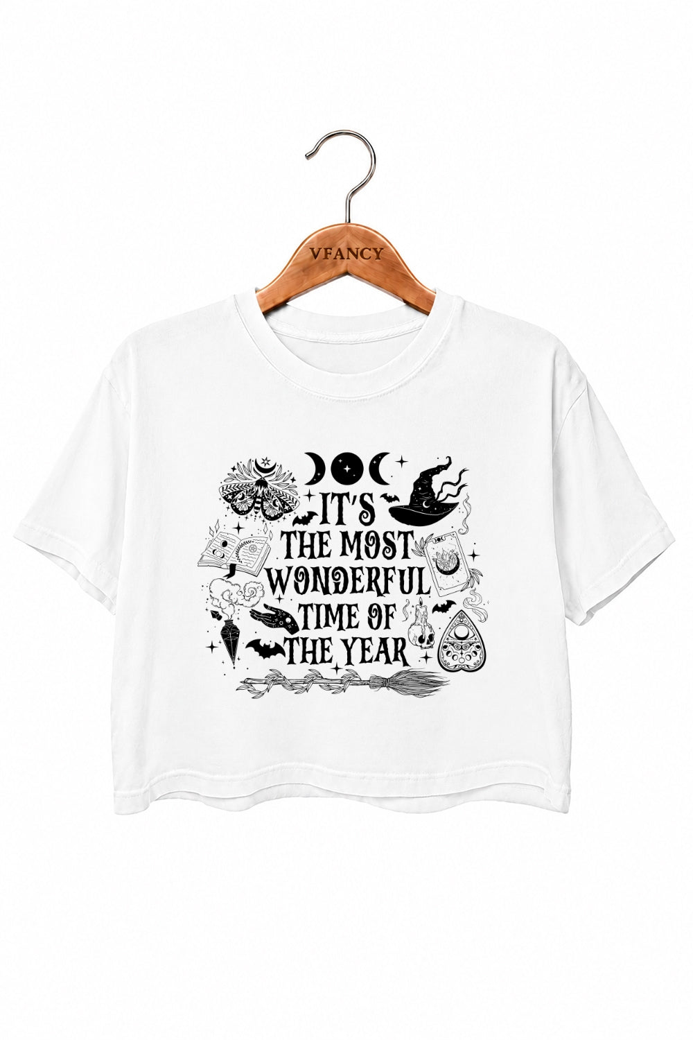 Most wonderful time halloween crop top
