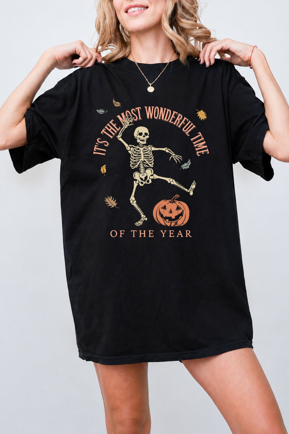 Most wonderful time skull tee