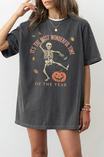 Most wonderful time skull tee