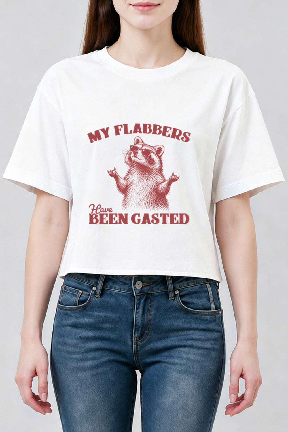 My flabbers have been gasted crop top