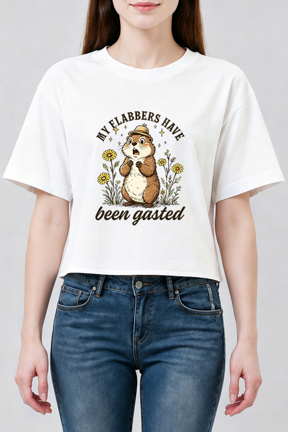 My flabbers have been gasted marmot crop top