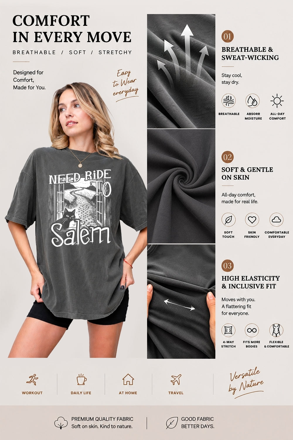 Need ride to salem tee