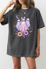 Neon ghost floral tee