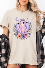 Neon ghost floral tee
