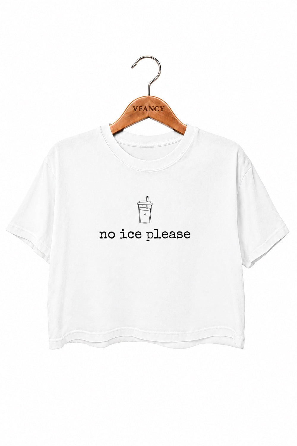 No ice please funny crop top