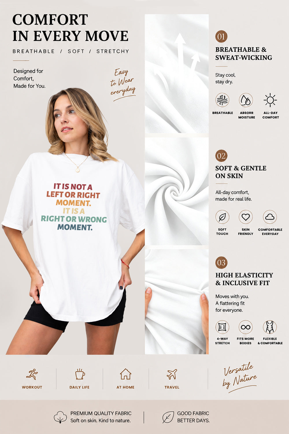 Not a left or right moment tee