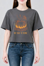 Not built to behave crop top