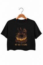 Not built to behave crop top