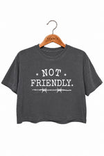 Not friendly crop top