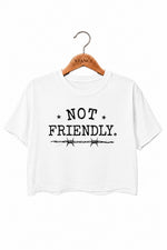 Not friendly crop top