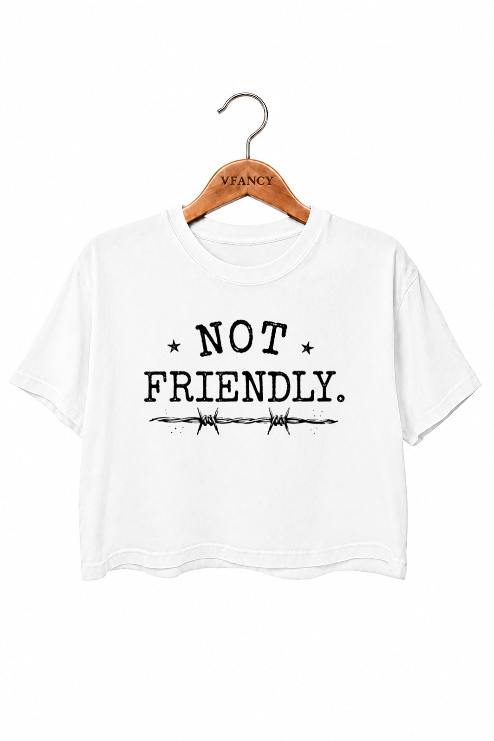 Not friendly crop top