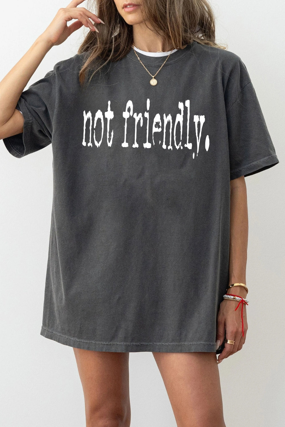 Not friendly typewriter tee