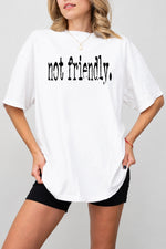 Not friendly typewriter tee