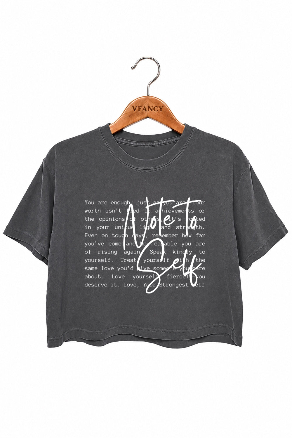 Note to self crop top
