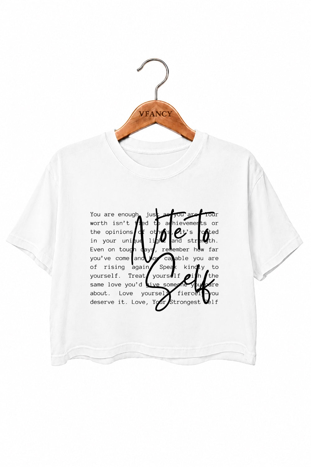 Note to self crop top
