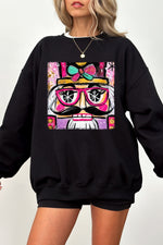 Oil painting style nutcracker christmas sweatshirt