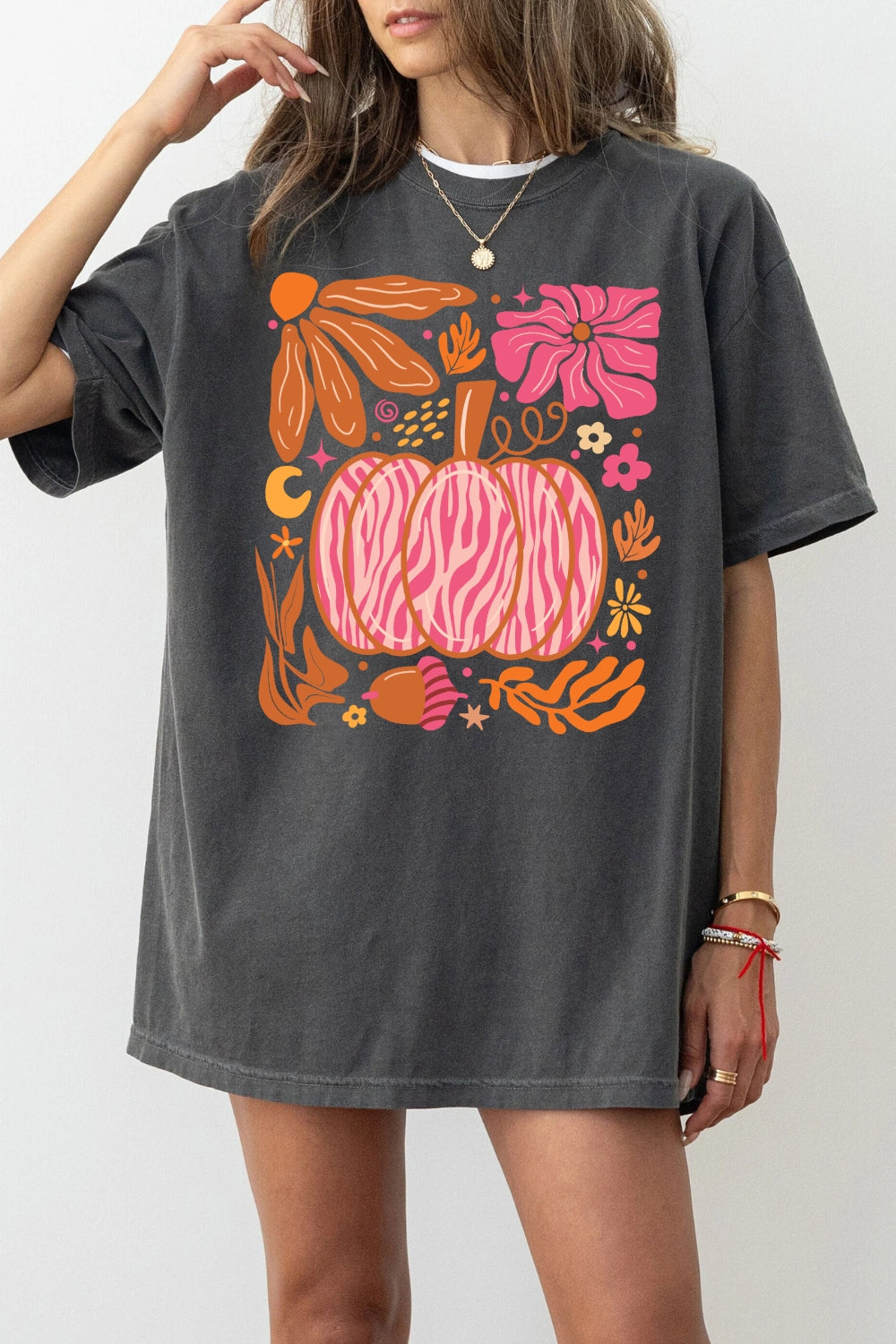 Pink pumpkin thanksgiving tee