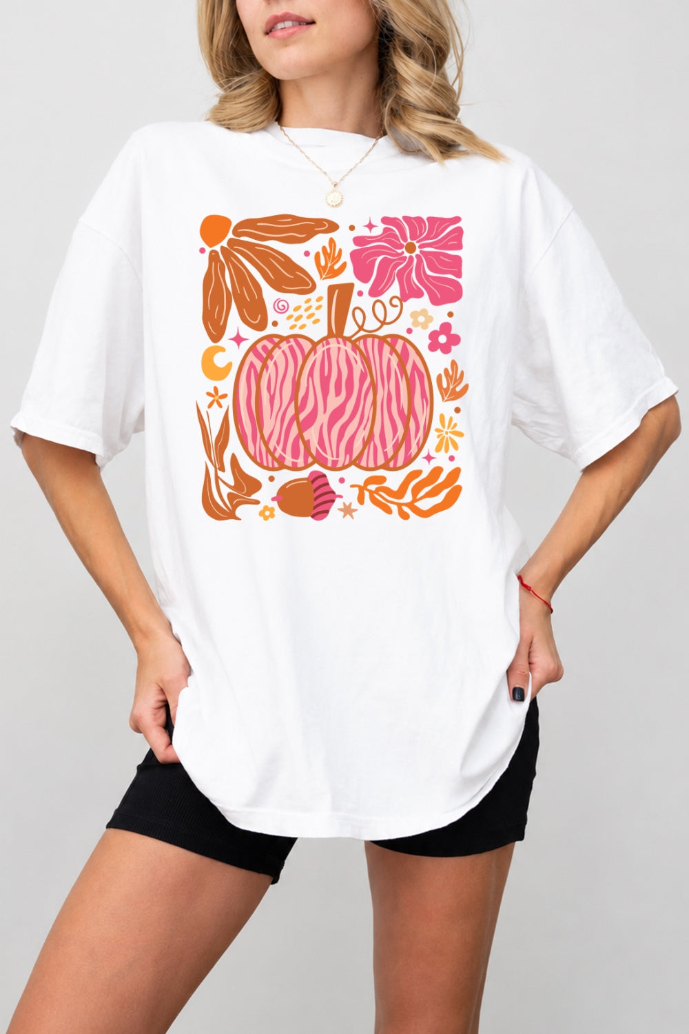 Pink pumpkin thanksgiving tee