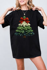 Plush christmas tree print tee