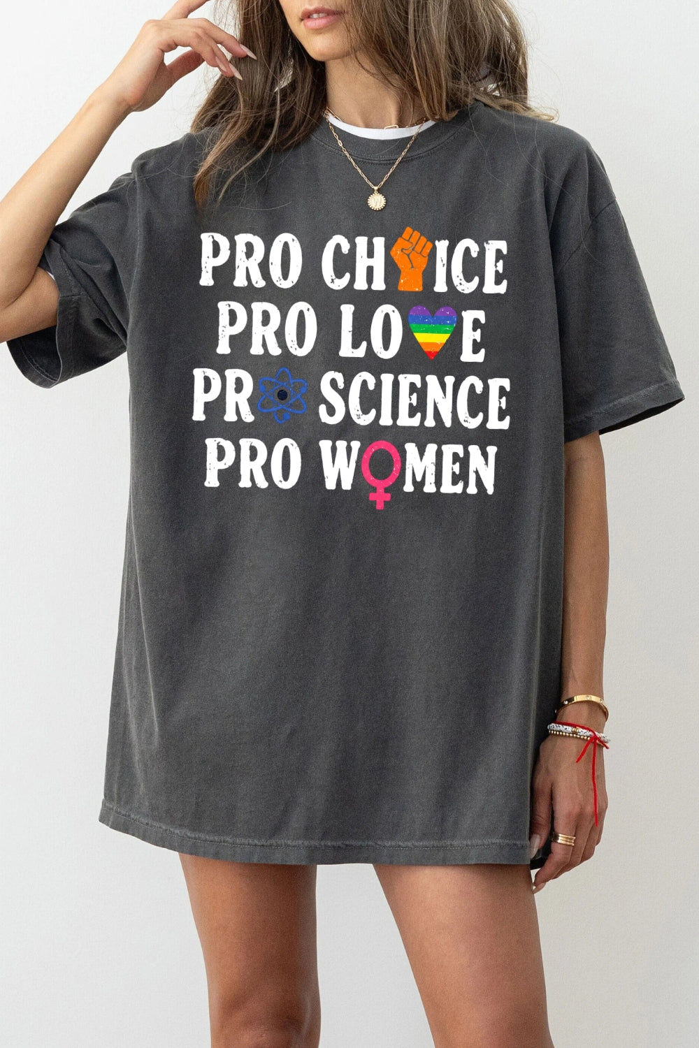 Pro choice pro love pro women tee
