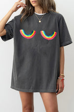 Rainbow chest funny tee