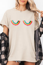 Rainbow chest funny tee