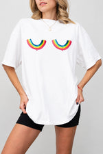 Rainbow chest funny tee
