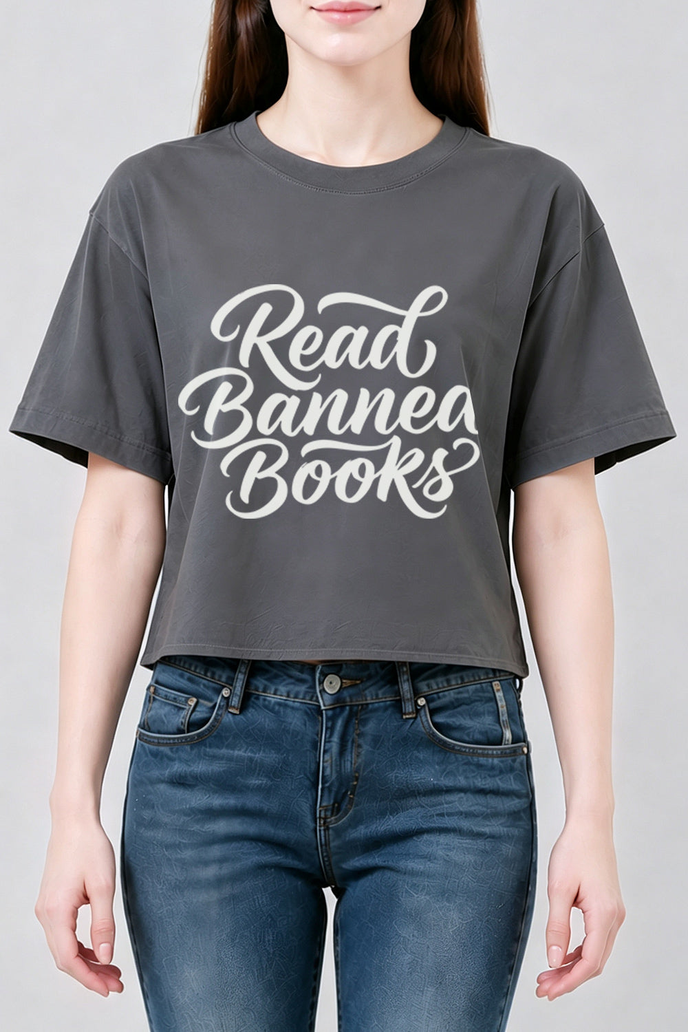 Read banned books crop top