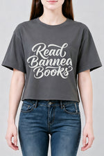 Read banned books crop top
