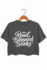 Read banned books crop top