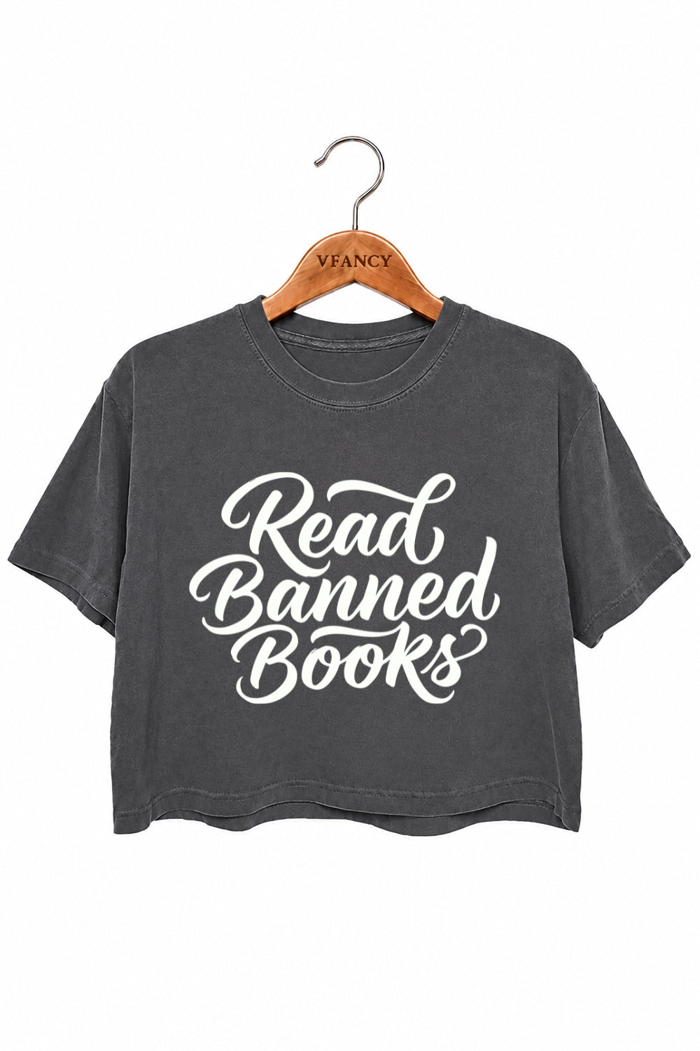 Read banned books crop top
