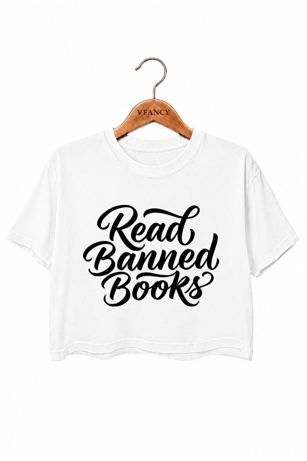 Read banned books crop top
