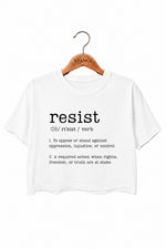 Resist meaning crop top