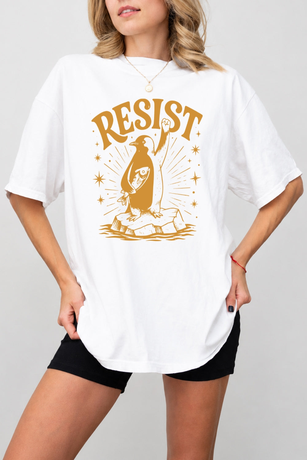 Resist penguin tee